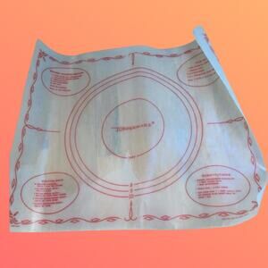 1965 Tupperware Pastry Mat 18"x22" Rexall Baking Sheet USA Vintage Kitchen
